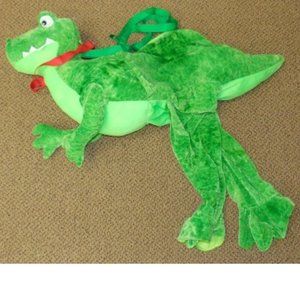Toddler T-Rex Dinosaur Halloween Costume Rider Step In 3T/4T Green Stuffed Plush